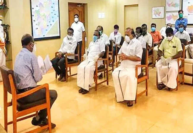cuddalore district collector meet for dmk party leaders 